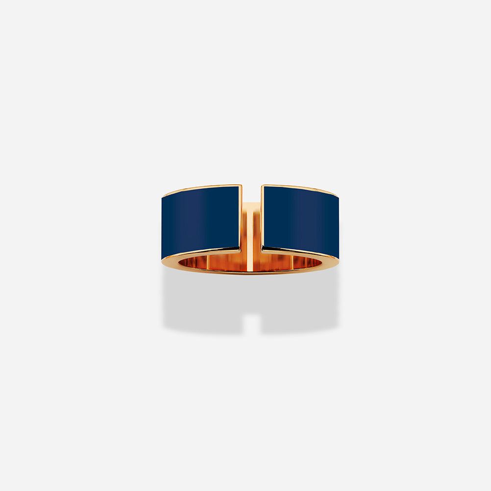 ROSE GOLD B8 BLUE LACQUER  C RING