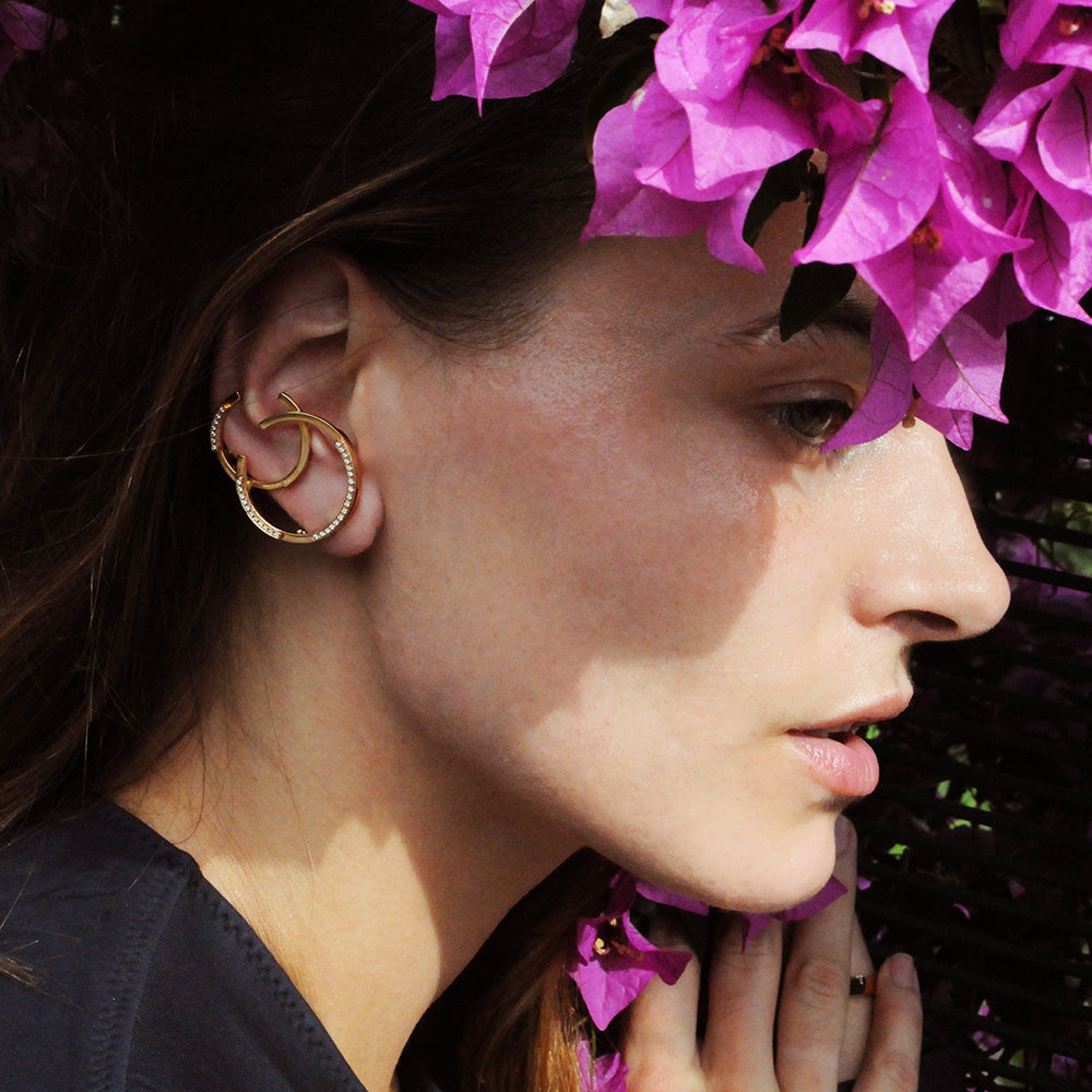 VOLUME EARRING / Rose Gold