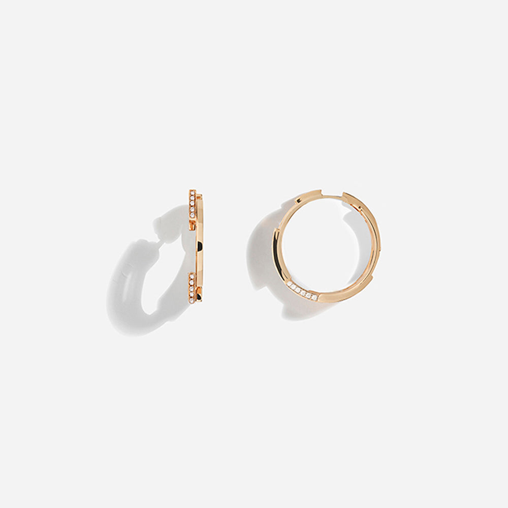 VOLUME EARRINGS / Rose Gold