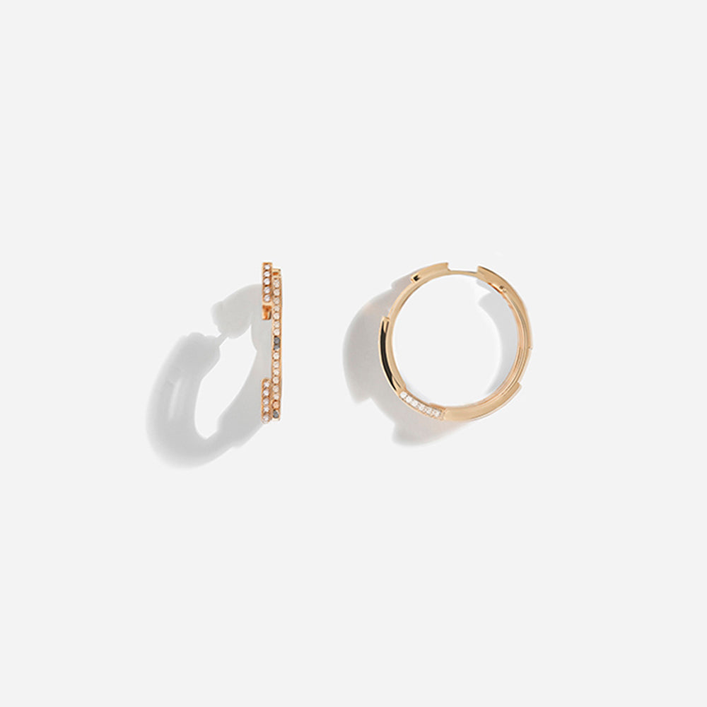 VOLUME EARRINGS / Rose Gold