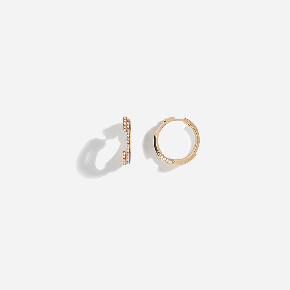 VOLUME EARRINGS / Rose Gold
