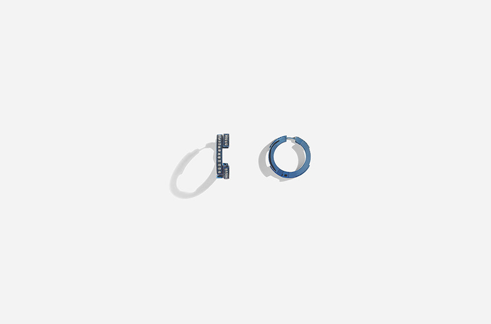 VOLUME EARRINGS / Blue Gold