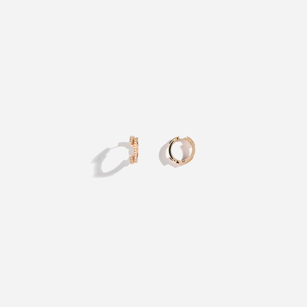 VOLUME EARRINGS / Rose Gold