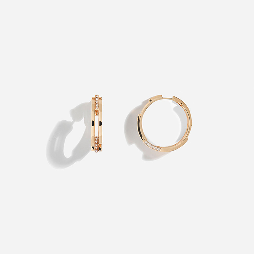 VOLUME EARRINGS / Rose Gold