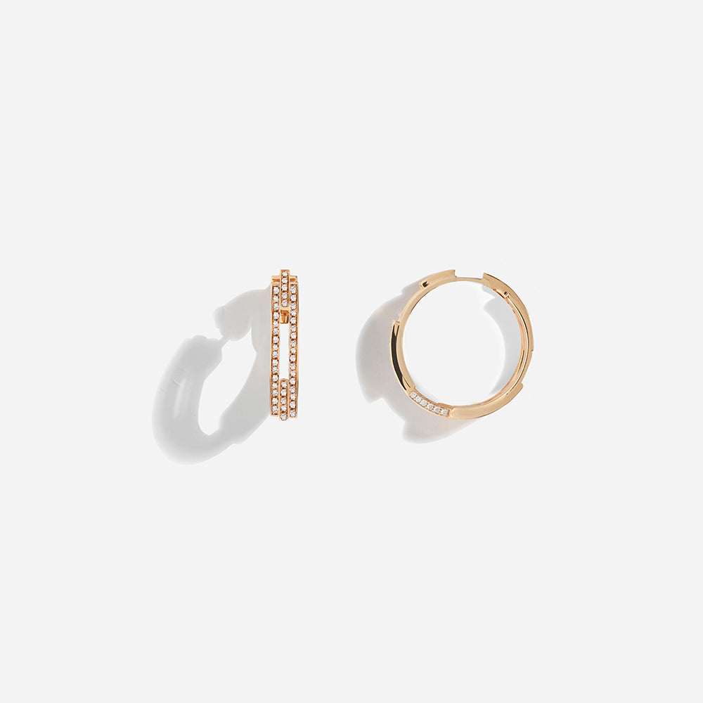 VOLUME EARRINGS / Rose Gold