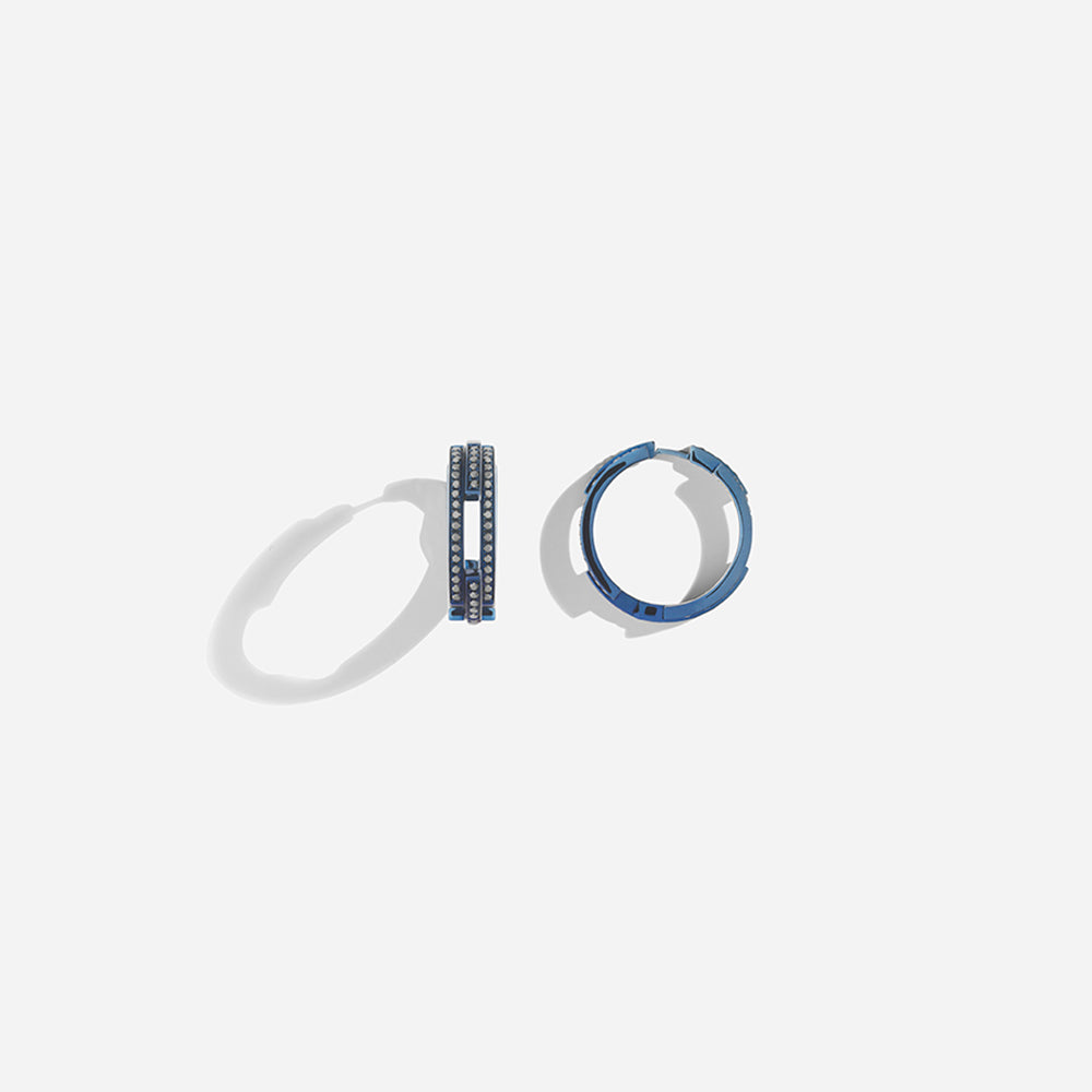 VOLUME EARRINGS / Blue Gold