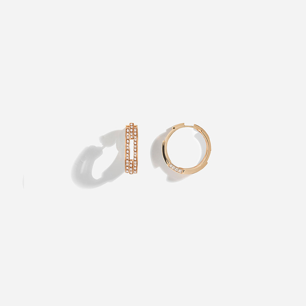 VOLUME EARRINGS / Rose Gold