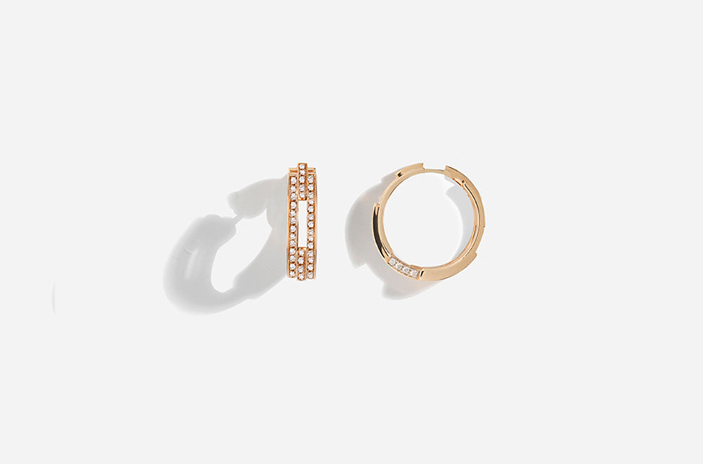 VOLUME EARRINGS / Rose Gold