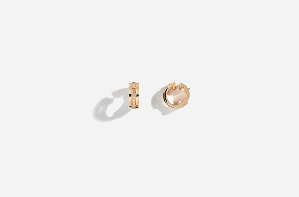 VOLUME EARRINGS / Rose Gold