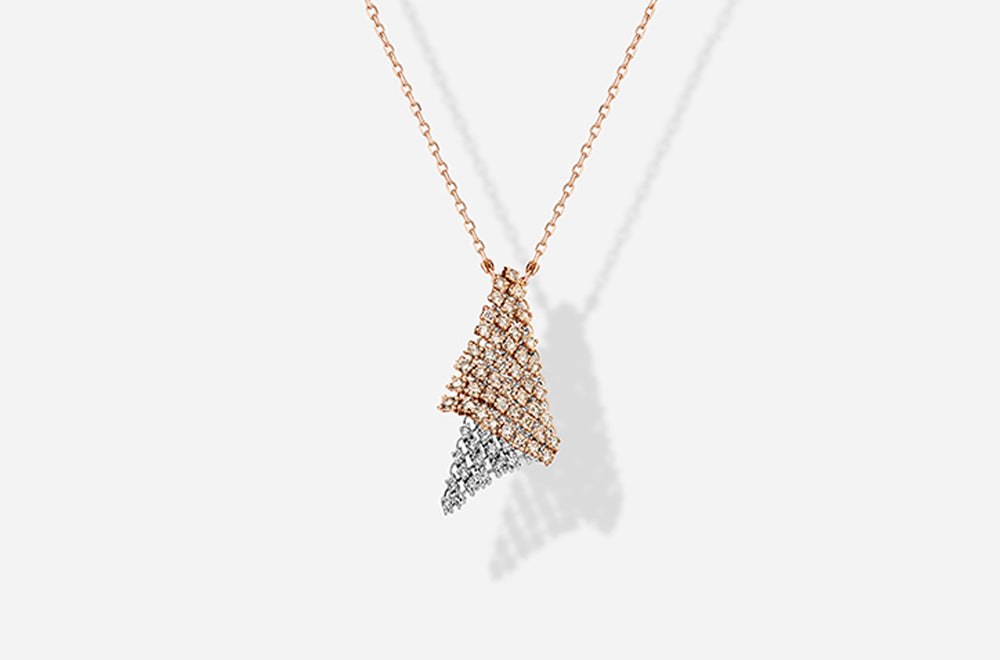 FLUID PENDANT / White Gold