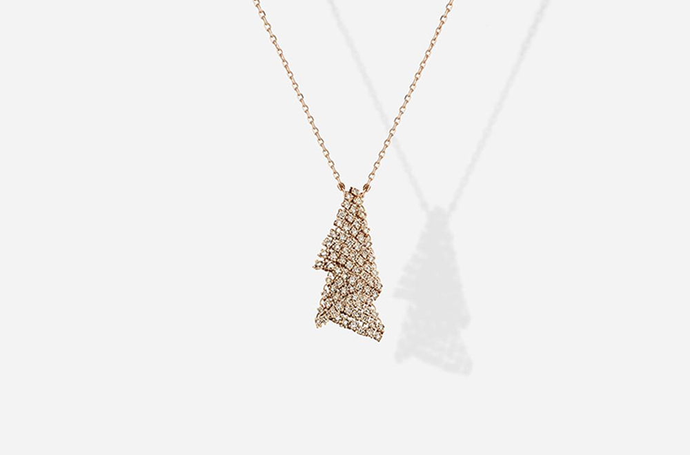 FLUID PENDANT / Rose Gold