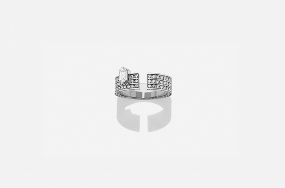 DISRUPTIVE RING / White Gold
