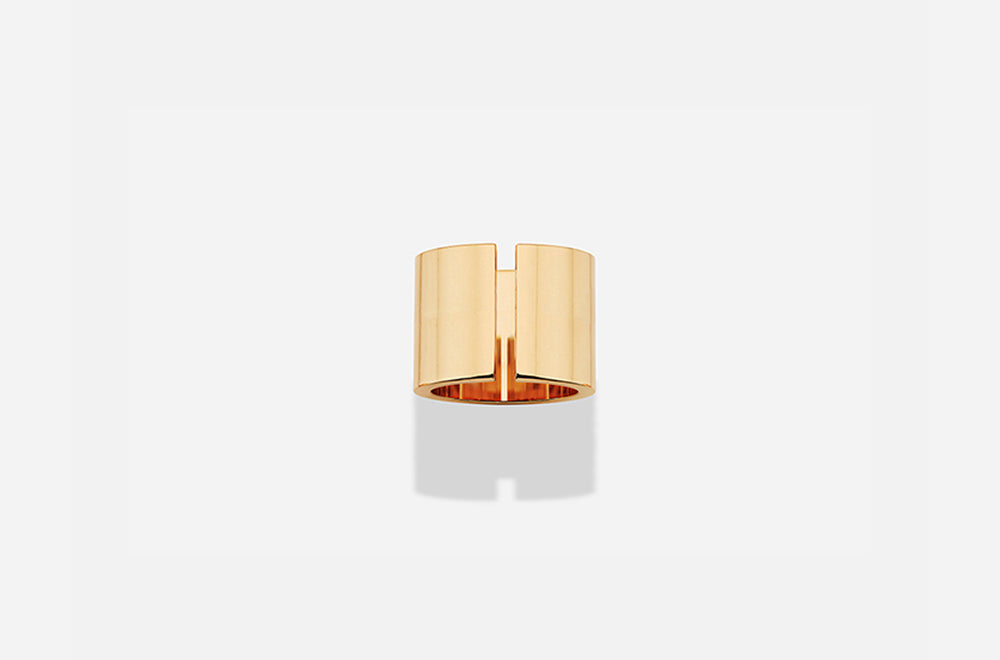 MONUMENT C RING / Rose Gold