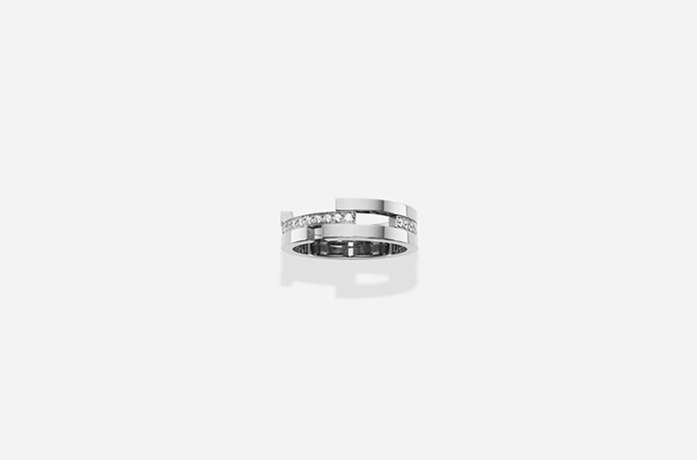 C RING / White Gold