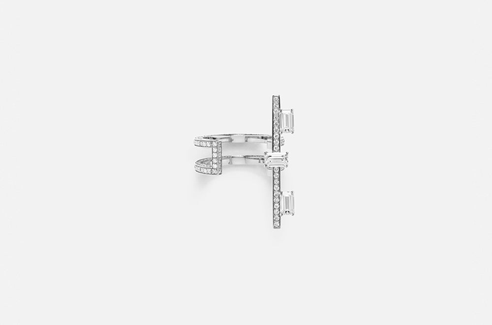 DISRUPTIVE RING / White Gold