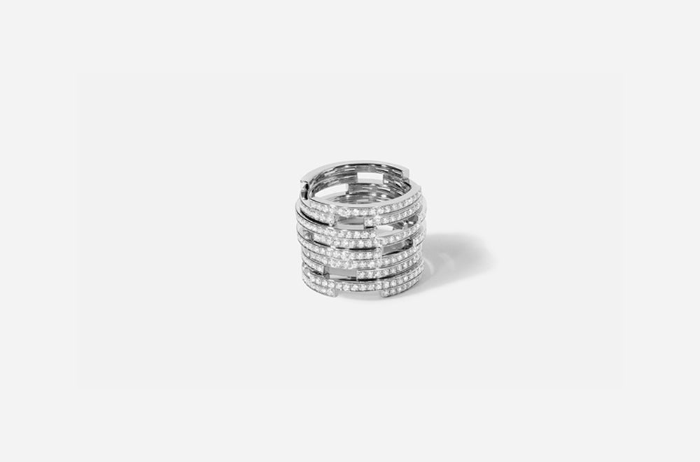 VOLUME RING / White Gold