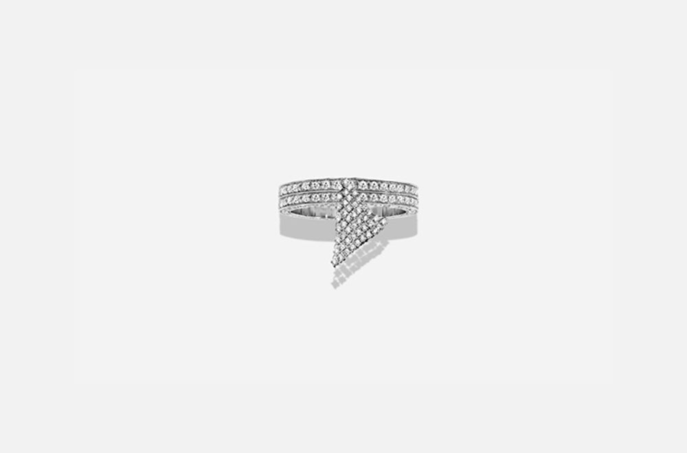 FLUID RING / White Gold